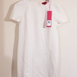 Hugo Boss Ksenja White textured Dress Size 2